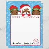 Persoonlijke brief van Zwarte Kerstman  (Voorkant / Achterkant)