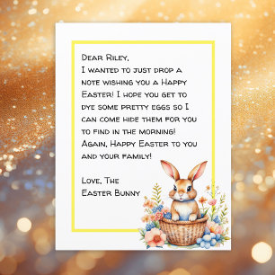 Persoonlijke brief voor Happy Paaster Bunny
