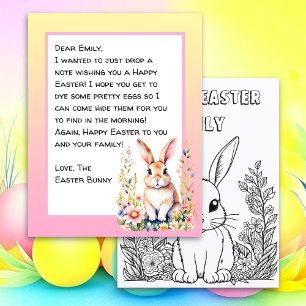 Persoonlijke brief voor Happy Paaster Bunny