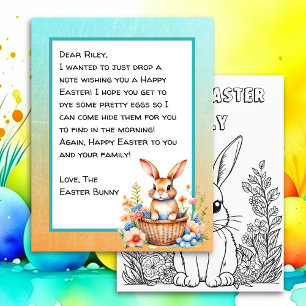 Persoonlijke brief voor Happy Paaster Bunny