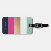 Persoonlijke BrightStor & Faux Gold Bagagelabel (Voorkant horizontaal)