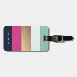 Persoonlijke BrightStor & Faux Gold Bagagelabel