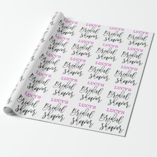 Persoonlijke Bruidscadeau shower  Cadeaupapier