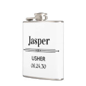 Persoonlijke Bruidsjonker Cadeau Heupfles (Links)