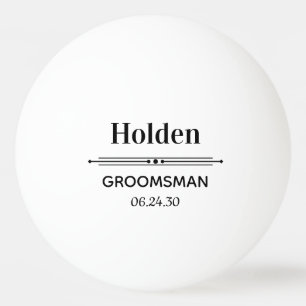 Persoonlijke bruidsjonker geschenken pingpongballen