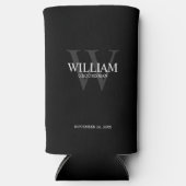Persoonlijke bruidsjonker monogram & naam (Voorkant)