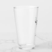 Persoonlijke bruidsjonker monogram & naam glas (Rechts)