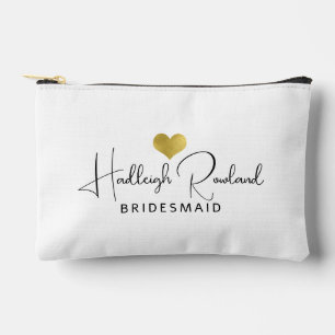 Persoonlijke bruidsmeisje handgeschreven script na etui
