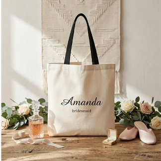 Persoonlijke bruidsmeisje-tas cadeau tote bag