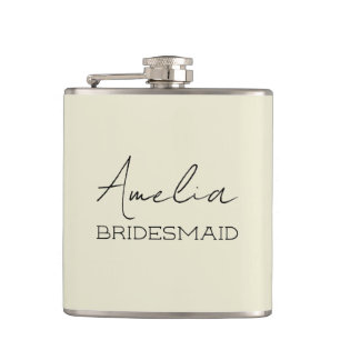 Persoonlijke Bruidsmeisjes Cream Heupfles