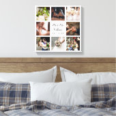Persoonlijke bruiloft Foto Collage Canvas Afdruk (Insitu (Slaapkamer))