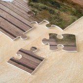 Persoonlijke bruiloft Foto Jigzaag Puzzle Legpuzzel (Zijkant)