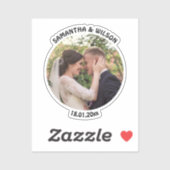 Persoonlijke bruiloft | Goud |Foto Sticker (Vel)