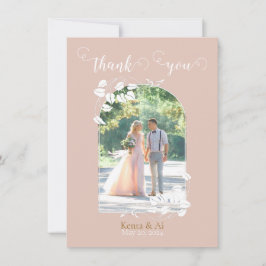 Persoonlijke bruiloft - Hartelijk dank Bedankkaart