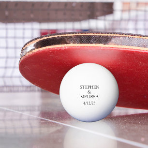 Persoonlijke bruiloft Juist getrouwd jubileum name Pingpongballen