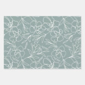 Persoonlijke bruiloft Natuurlijke Groene Abstracte Inpakpapier Vel (Voorkant 3)