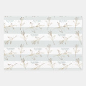 Persoonlijke bruiloft Natuurlijke Groene Abstracte Inpakpapier Vel (Voorkant 2)