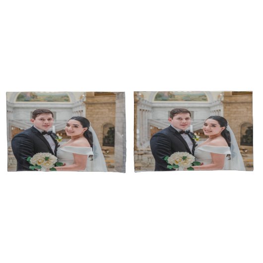 Persoonlijke bruiloft of Jubileum Kussensloop (Voorkant-Set)