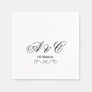 Persoonlijke bruiloft-partij Napkins Servet