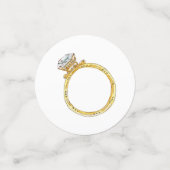 Persoonlijke bruiloft ring  confetti (Kleine voorkant)