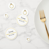 Persoonlijke bruiloft ring  confetti (Groep)