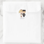 Persoonlijke bruiloft Sticker (Tas)