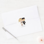 Persoonlijke bruiloft Sticker (Envelop)