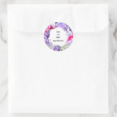 Persoonlijke bruiloft Wreath Bouquet Sticker (Tas)