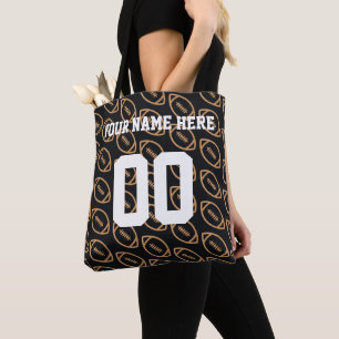 Persoonlijke bruine Football-Canvas tas