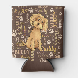 Persoonlijke bruine hond blikjeskoeler