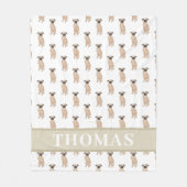 Persoonlijke Brussels Griffon Fleece Deken (Voorkant)