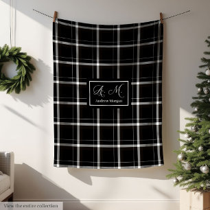 Persoonlijke Buffalo Plaid Dekbed in Trendy Kleur Fleece Deken
