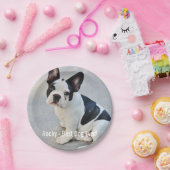 Persoonlijke Bulldog Foto en Bulldog Naam Papieren Bordje (Feest)