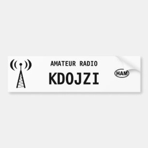 Persoonlijke Bumpersticker van de Radio van de Ham