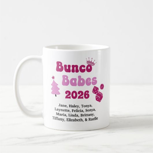 Persoonlijke Bunco Babe Koffiemok (Links)