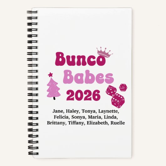 Persoonlijke Bunco Babe Notitieboek (Voorkant)