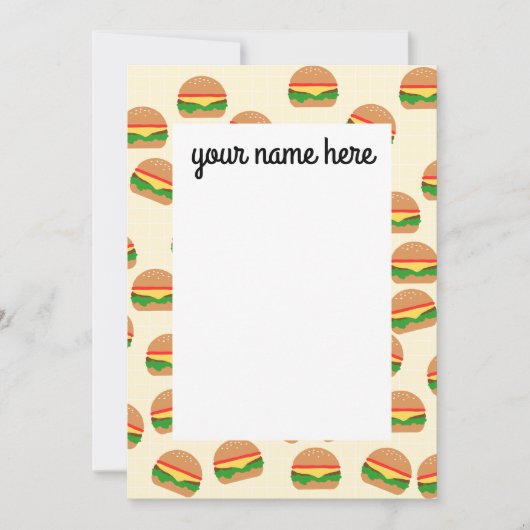Persoonlijke Burgers Notecards Kaart (Voorkant)
