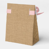Persoonlijke burlap-box bedankdoosjes (Achterkant)