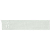 Persoonlijke Burlap Rustic Monogram Naam Linen Sho Korte Tafelloper (Horizontaal)