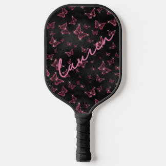 Persoonlijke Butterfly Naam Pickleball Ontwerp Paddle