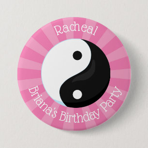 Persoonlijke Button Karate Party for a Girl