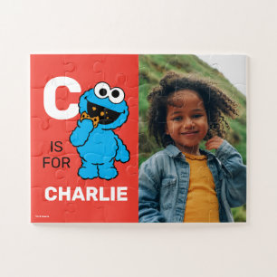 Persoonlijke C is voor Cookie Monster - Foto Legpuzzel