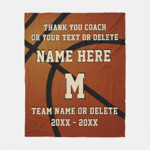 Persoonlijke Cadeaus om een Basketbalcoach te Geve Fleece Deken
