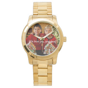 Persoonlijke cadeautjes voor Grandma Gold Bracelet Horloge