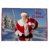 Persoonlijke cadeautjes voor kerstmis groot cadeauzakje (Achterkant)