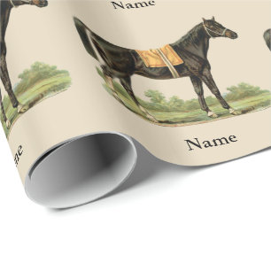 Persoonlijke cadeauverpakking met prachtige paarde cadeaupapier