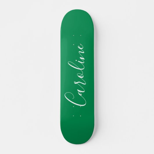 Persoonlijke Calligrafie Naam Kelly Green Skateboard (Voorkant)