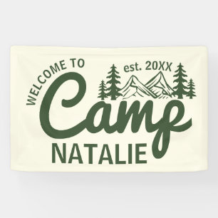 Persoonlijke Camp Bachelorette Party Cool Welkom Spandoek