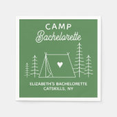 Persoonlijke Camp Bachelorette Servet (Voorkant)