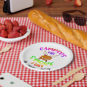 Persoonlijke campers papieren bordje